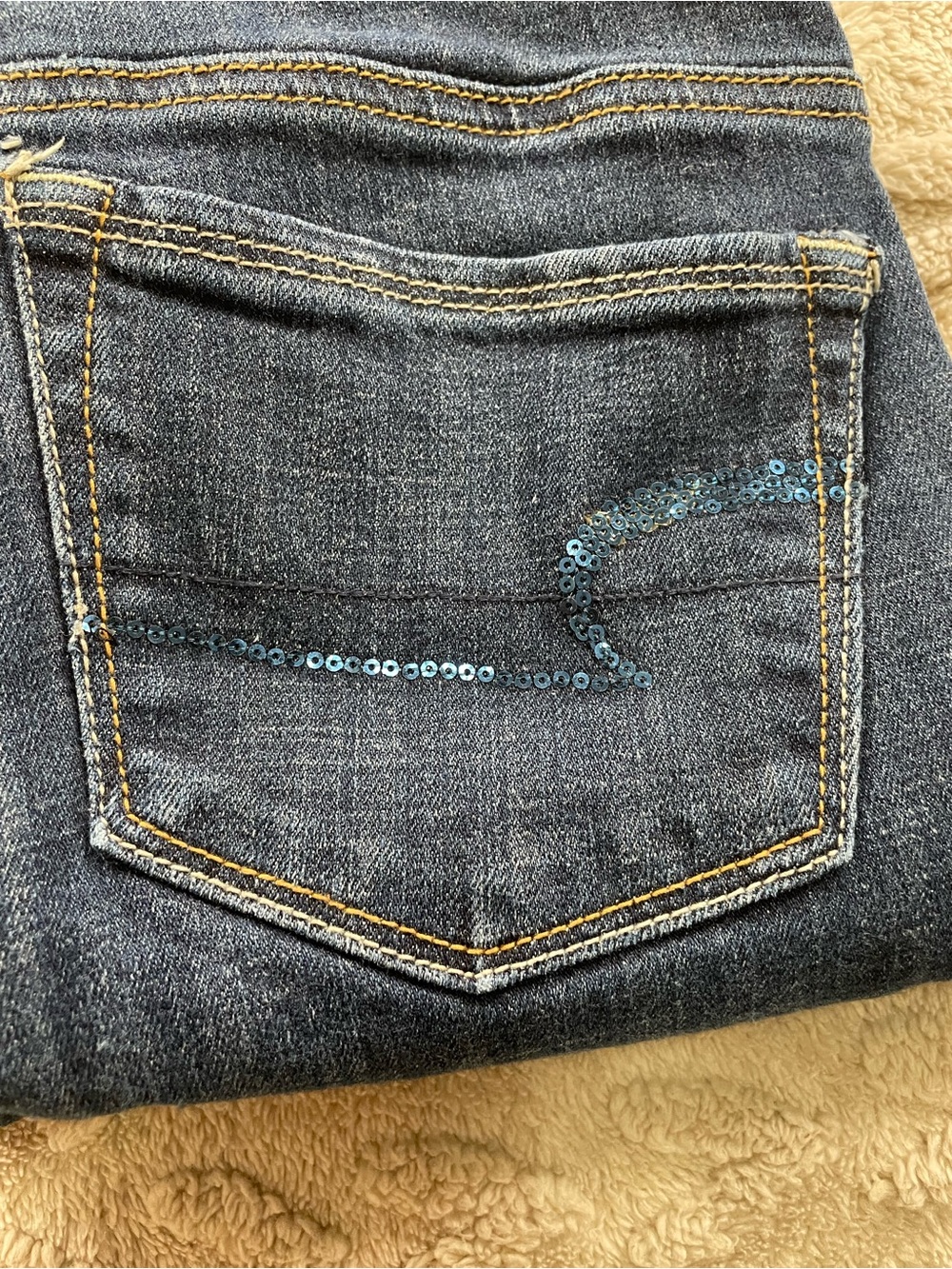 American Eagle Outfitters   Blue Flare Jeans
Size 10 Short Weekender - Picture 10 of 10